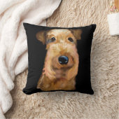 エアデールテリア クッション (ブランケット)