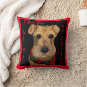 エアデールテリア クッション (ブランケット)