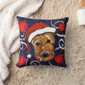 エアデールテリア クッション (ブランケット)