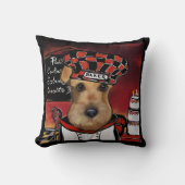 エアデールテリア クッション (正面)