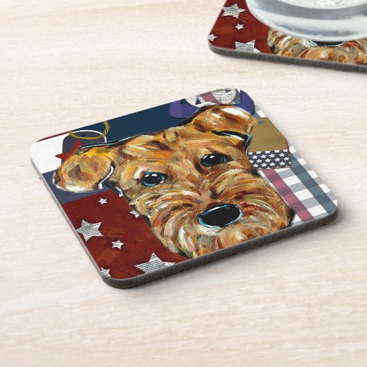 エアデールテリア コースター (左側)