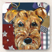 エアデールテリア コースター (正面)