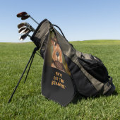 エアデールテリア ゴルフタオル (グリーン)