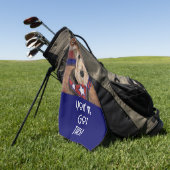 エアデールテリア ゴルフタオル (グリーン)