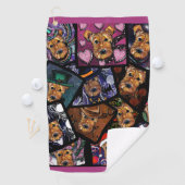 エアデールテリア ゴルフタオル (インサイチュ)