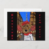 エアデールテリア シーズンポストカード (正面/裏面)