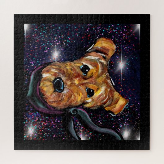 エアデールテリア ジグソーパズル (横)