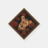 エアデールテリア スタンダードカクテルナプキン (角)