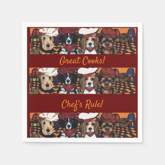 エアデールテリア スタンダードカクテルナプキン (正面)