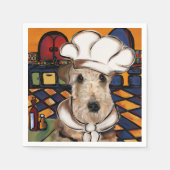 エアデールテリア スタンダードカクテルナプキン (正面)