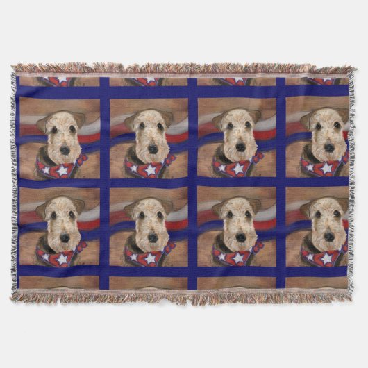 エアデールテリア スローブランケット (正面)