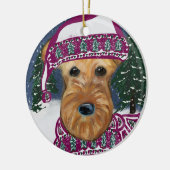 エアデールテリア セラミックオーナメント (左)