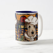 エアデールテリア ツートーンマグカップ (正面右)