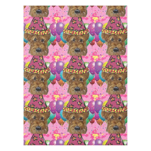 エアデールテリア テーブルクロス (正面)