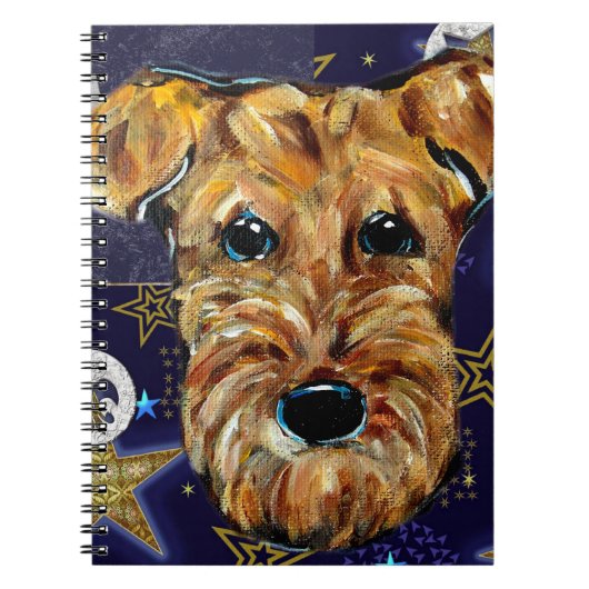 エアデールテリア ノートブック (正面)