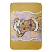 エアデールテリア バスマット (正面縦)