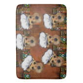 エアデールテリア バスマット (正面縦)