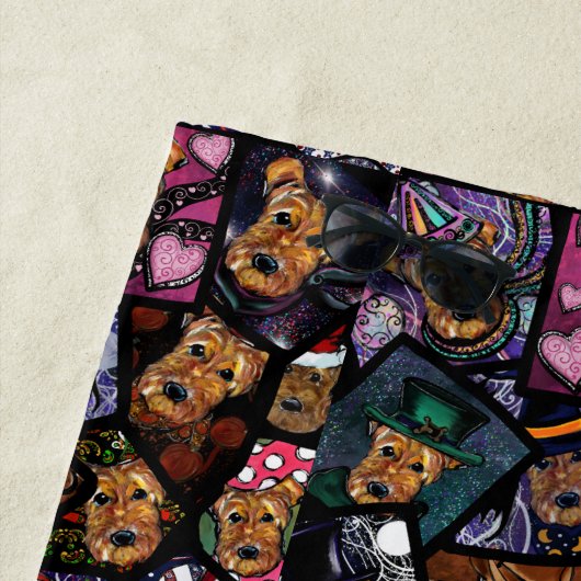 エアデールテリア ビーチタオル (インサイチュ)