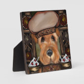 エアデールテリア フォトプラーク (正面)