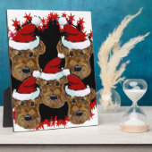 エアデールテリア フォトプラーク (側面)