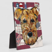 エアデールテリア フォトプラーク (側面)