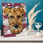 エアデールテリア フォトプラーク (側面)