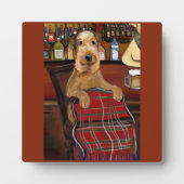 エアデールテリア フォトプラーク (正面)