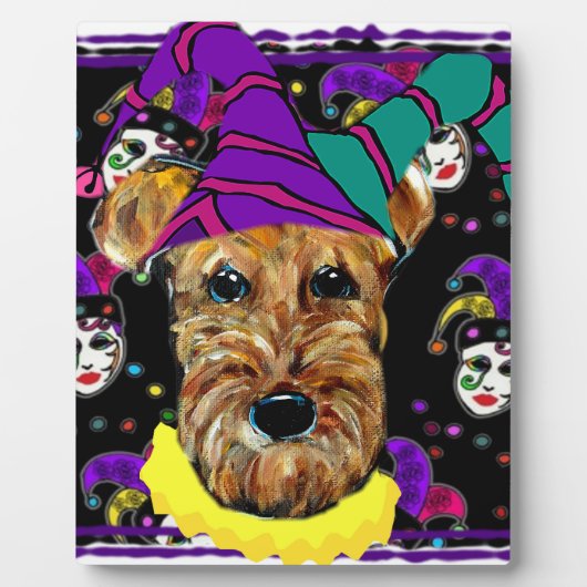 エアデールテリア フォトプラーク (正面)