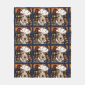 エアデールテリア フリースブランケット (正面)