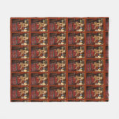 エアデールテリア フリースブランケット (正面(横))