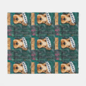 エアデールテリア フリースブランケット (正面(横))