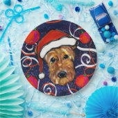 エアデールテリア ペーパープレート (パーティー)