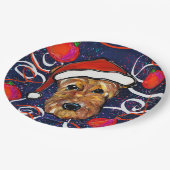 エアデールテリア ペーパープレート (アングル)