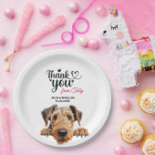 エアデールテリア ペーパープレート (パーティー)