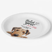 エアデールテリア ペーパープレート (アングル)