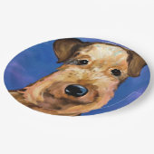 エアデールテリア ペーパープレート (アングル)