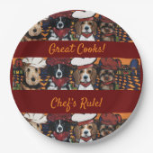 エアデールテリア ペーパープレート (正面)