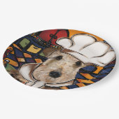 エアデールテリア ペーパープレート (アングル)