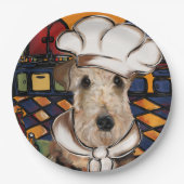 エアデールテリア ペーパープレート (正面)