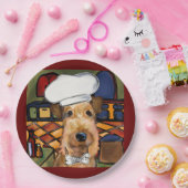 エアデールテリア ペーパープレート (パーティー)