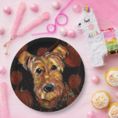 エアデールテリア ペーパープレート (パーティー)