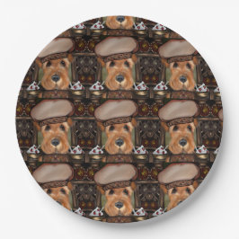 エアデールテリア ペーパープレート