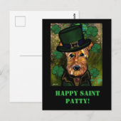 エアデールテリア ポストカード (正面/裏面)