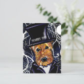 エアデールテリア ポストカード (スタンド正面)