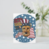 エアデールテリア ポストカード (スタンド正面)