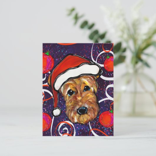 エアデールテリア ポストカード (スタンド正面)