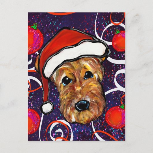 エアデールテリア ポストカード (正面)