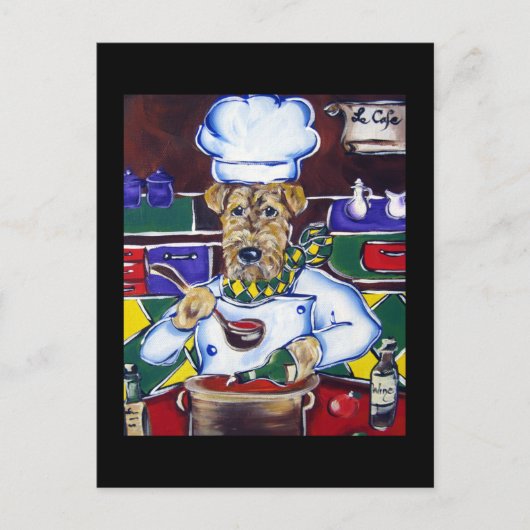 エアデールテリア ポストカード (正面)