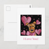 エアデールテリア ポストカード (正面/裏面)