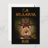 エアデールテリア ポストカード (正面/裏面)